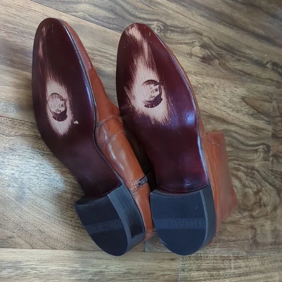 Florsheim Sorrento Pointed Toe Brown Leather Ankle Boots 10.5 D - Picture 5 of 11